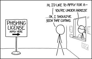 XKCD #1694 Phishing License